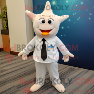 White Starfish maskot...