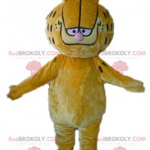 Garfield mascotte famoso cartone animato gatto arancione -