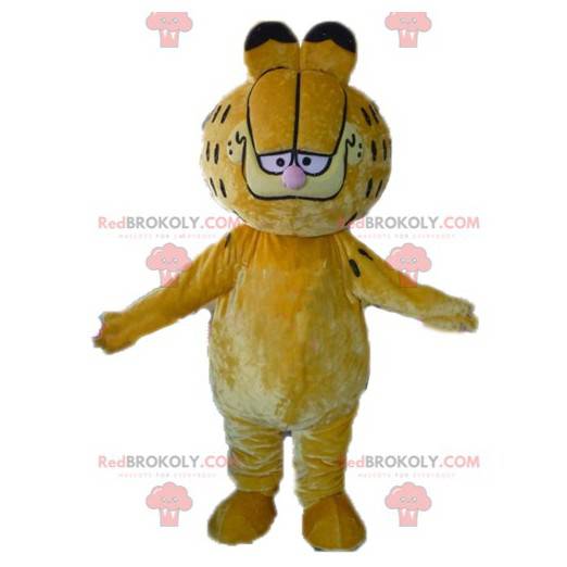 Garfield mascotte famoso cartone animato gatto arancione -