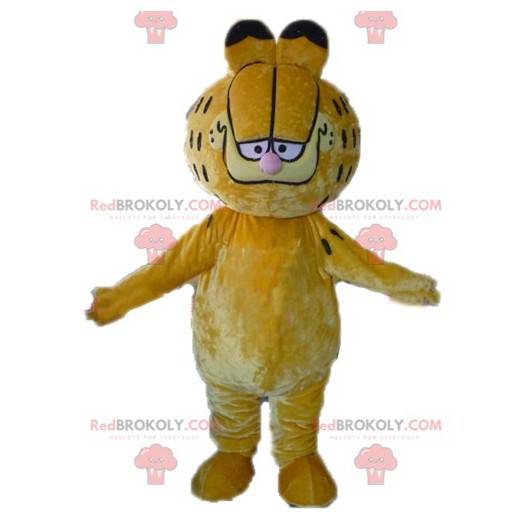 Garfield mascotte famoso cartone animato gatto arancione -