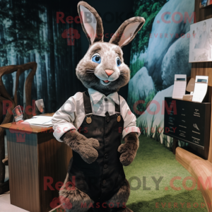 Sort Wild Rabbit maskot...