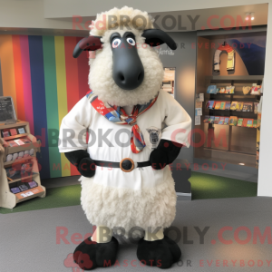 Suffolk-Schaf-Maskottchen-K...