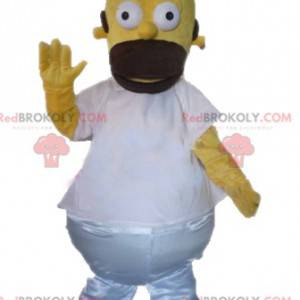 Homer Simpson mascotte famoso personaggio dei cartoni animati -
