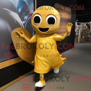 Gold Skateboard maskot...