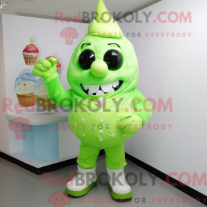 Postava maskota Lime Green...