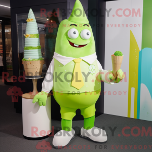Postava maskota Lime Green...