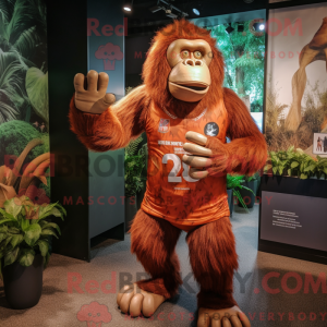 Rust orangutang maskot...