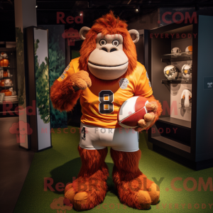 Rust orangutang maskot...