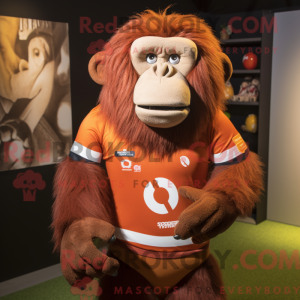 Rust orangutang maskot...