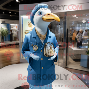 Blauer Albatros Maskottchen...