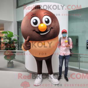 Peach Chocolates mascot...