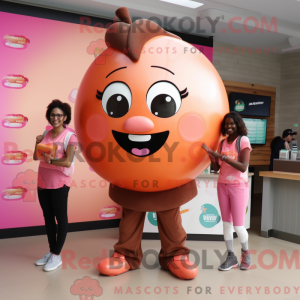 Peach Chocolates mascot...