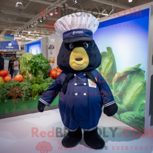 Navy Zucchini mascot...
