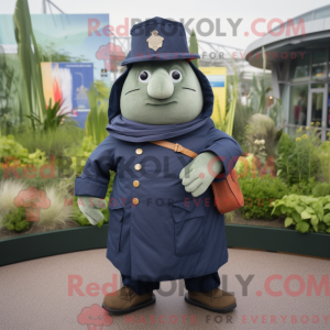 Navy Zucchini mascot...