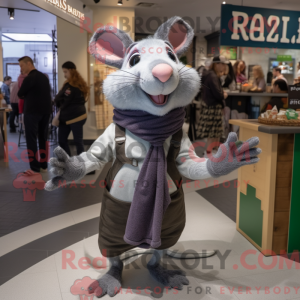 Personaggio mascotte grigio...