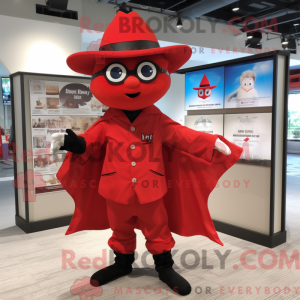 Red Bat maskot kostume...