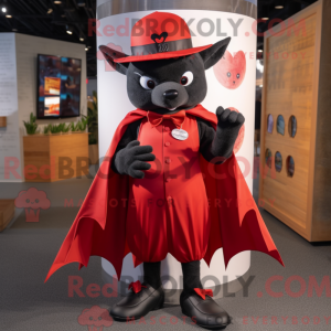 Red Bat maskot kostume...
