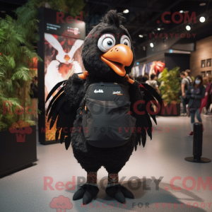 Black Turkey mascot costume...