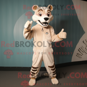 Cream Thylacosmilus mascot...