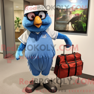 Postava maskota Blue Blue...
