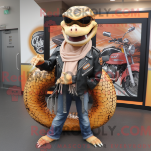 Peach Anaconda maskot...