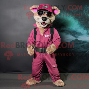 Costume de mascotte Magenta...