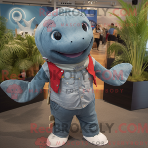 Gray Whale mascot costume...