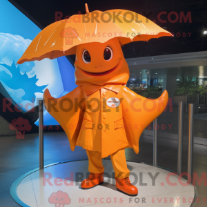 Orange Stingray maskot...