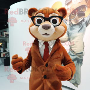 Rust Weasel maskot kostume...