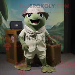 Olive Stingray mascot...