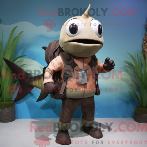 Brown Swordfish mascot...