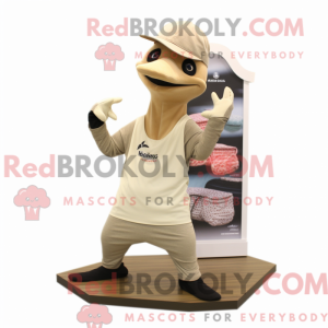 Beige Woodpecker mascot...