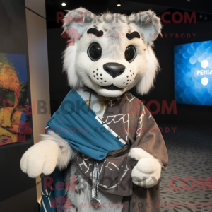 Lynx-maskotdraktfigur kledd...