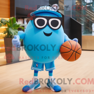 Sky Blue Basketball Ball...