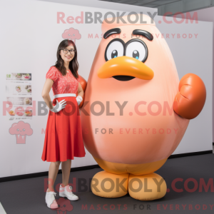 Peach Boxing Glove mascot...