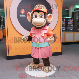 Peach Chimpansee maskot...