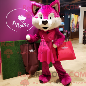 Máscara Magenta Wolf com...