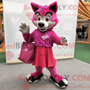 Máscara Magenta Wolf com...