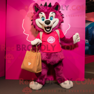 Máscara Magenta Wolf com...