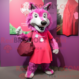 Máscara Magenta Wolf com...