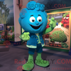 Turquoise Broccoli mascot...