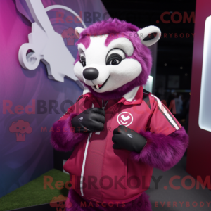 Magenta Dachs Maskottchen...