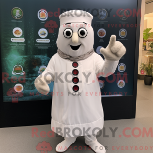 Mascotte de Falafel blanc...