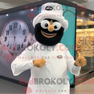 Hvit Falafel maskot drakt...