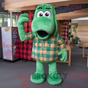 Green Hot Dogs mascot...