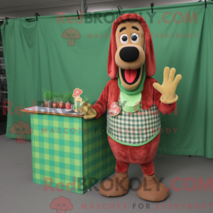 Green Hot Dogs mascot...