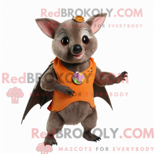 Rust Fruit Bat mascot...