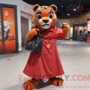 Rust Panther mascot costume...