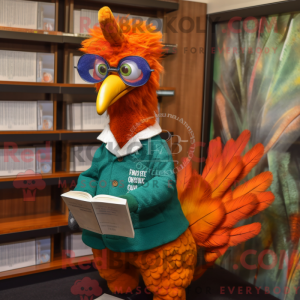 Rust Peacock maskot drakt...