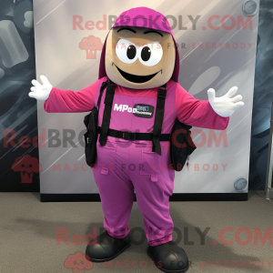 Costume mascotte de Magenta...
